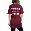 Image of Running Quiets the Voices Track Shirt - - Hoplite-Outfitters - Training, Racing and Recovery Gear