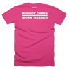 Image of Nobody Cares Short-Sleeve T-Shirt, Bkwrds, Dark - - Hoplite-Outfitters - Training, Racing and Recovery Gear
