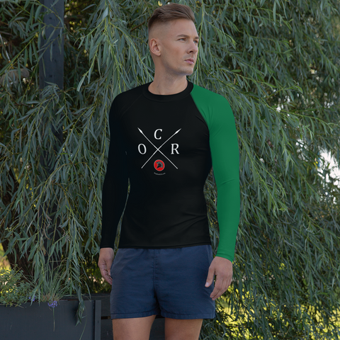 Obstacle Course Racing Performance Long Sleeve, green left sleeve -  - Hoplite-Outfitters - Training, Racing and Recovery Gear